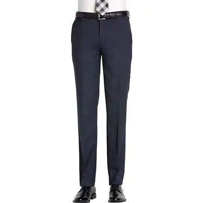 Awearness Kenneth Cole Men's AWEAR-TECH Slim Fit Suit Separates Dress Pants Navy