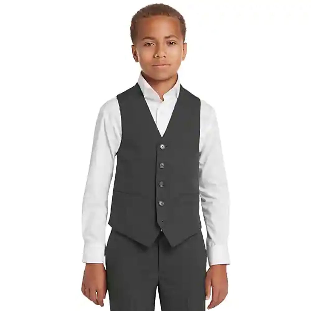 Joseph Abboud Boys Charcoal Suit Separates Vest