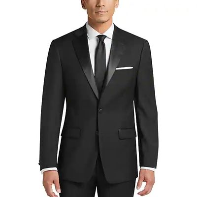 Calvin Klein Men's X-Fit Slim Fit Notch Lapel Tuxedo Separates Jacket Black