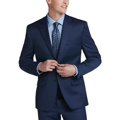 Collection by Michael Strahan Men's Michael Strahan Classic Fit Suit Separates Coat Postman Blue