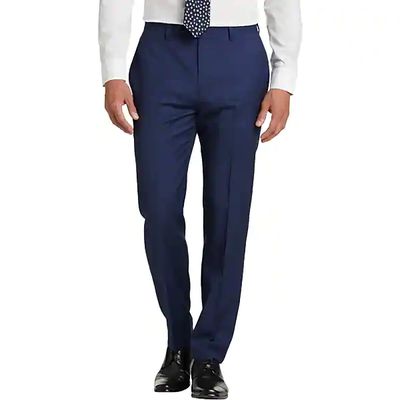 Calvin Klein Men's X-Fit Slim Fit Suit Separates Pants Blue