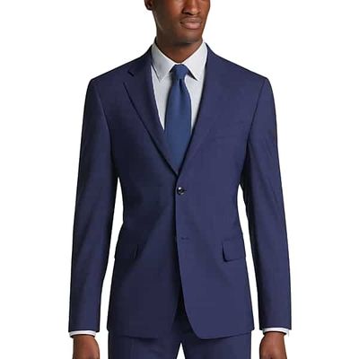 Tommy Hilfiger Modern Fit Men's Suit Blue Plaid