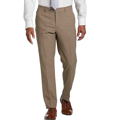 Tommy Hilfiger Men's Modern Fit Suit Separates Pant Tan Sharkskin