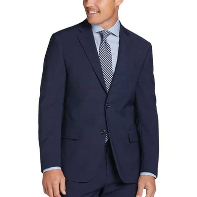 Tommy Hilfiger Modern Fit Men's Suit Blue Plaid