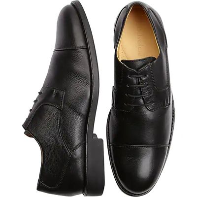 Belvedere Men's Duke Cap Toe Shoes Black