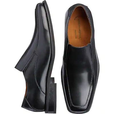 Joseph Abboud Men's Moc Toe Dress Loafers Black