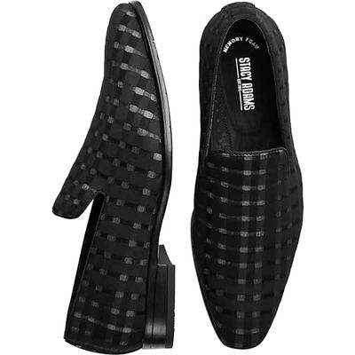 Stacy Adams Men's Stiles Formal Loafers Checkered Black - Size: 9.5 D-Width