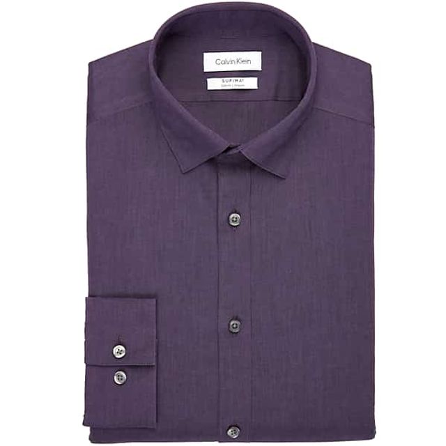 Calvin Klein Men's Slim Fit Dress Shirt Purple | Vancouver Mall
