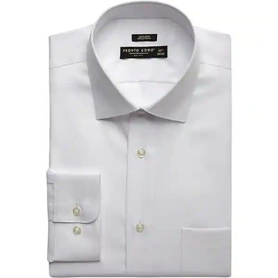 Pronto Uomo Men's Big and Tall Executive Fit Queen's Oxford Dress Shirt - Size