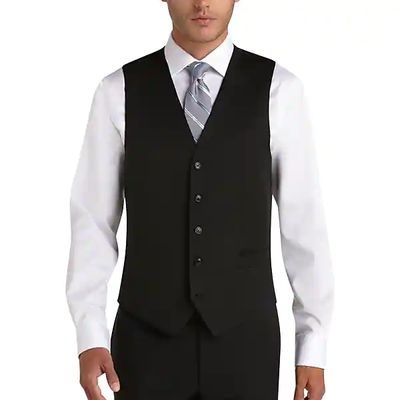Joseph Abboud Black Modern Fit Men's Suit Separates Vest