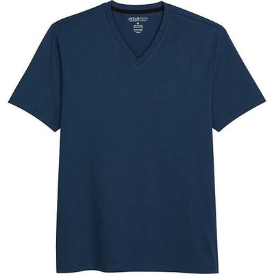 Awearness Kenneth Cole Men's Modern Fit V-Neck T-Shirt Denim Blue