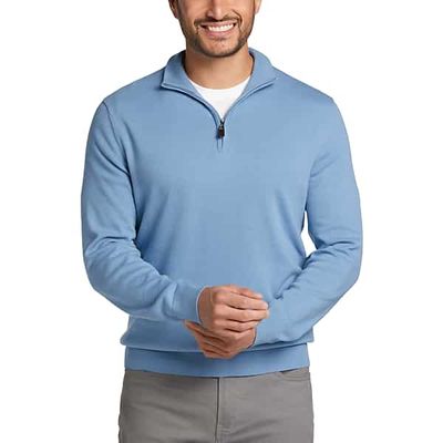 Jos. A. Bank Men's Modern Fit 1/4 Zip Sweater Light