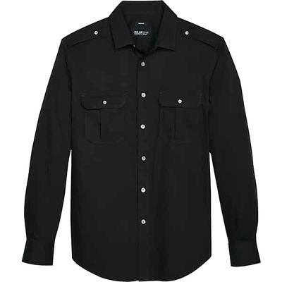 Awearness Kenneth Cole Men's Slim Fit Military Sport Shirt