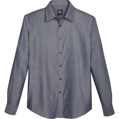 Jos. A. Bank Men's Traveler Collection Slim Fit Spread Collar Sport Shirt Melange Chevron
