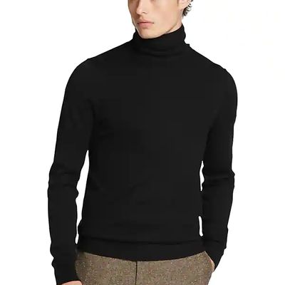 Paisley & Gray Men's Lightweight Turtleneck Sweater Black