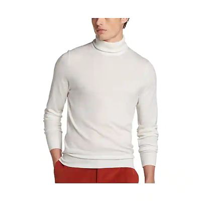 Paisley & Gray Men's Slim Fit Turtleneck Sweater Ivory