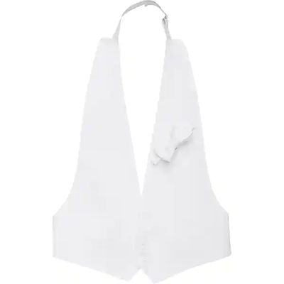 Pronto Uomo Men's White Pique Backless Formal Vest - Size: XXL - Only Available at Men's Wearhouse