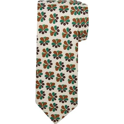 Paisley & Gray Men's Narrow Tie Rust Stylized Floral - Size: REGULAR