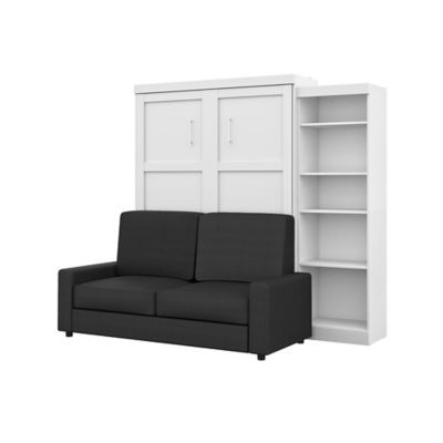 Pur Queen Murphy Wall Bed, A Storage Unit And A Sofa - Available In 2 Colours