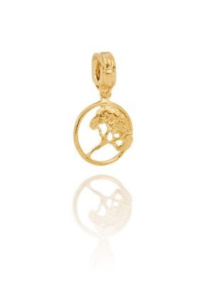 Filia Tree Charm In 18k Gold Plated Sterling Silver