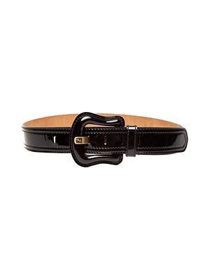 Pre-loved Fendi Women's Vintage Patent Leather Belt Multi Os