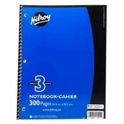 300 Page 3 Subject Notebook