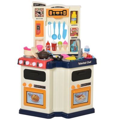 64 Pcs Kids Kitchen Role Play Cooking Toy Set