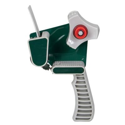 10" Gray And Green One Handed 2 Inch Packing Tape Gun