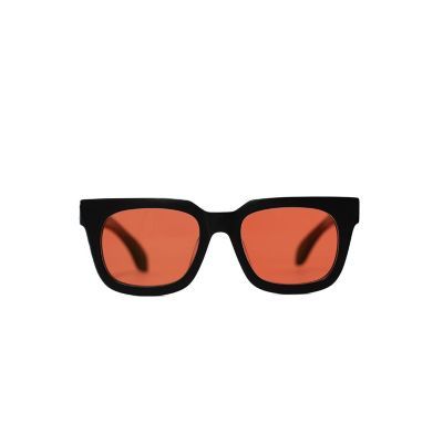 Isidore In Orange Colored Lens Wayfarer Men's Sunglasses
