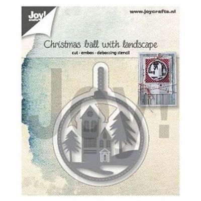 Die Christmas Ball With Landscape