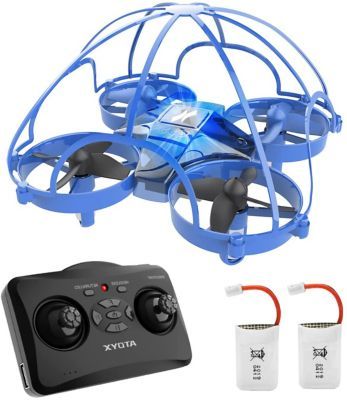 Mini Altitude Hold Drone With Protective Cage Frame And 2 Batteries