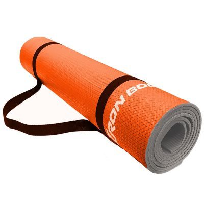 Two-tone 6 Mm Thick Yoga Mat With Carrying Strap