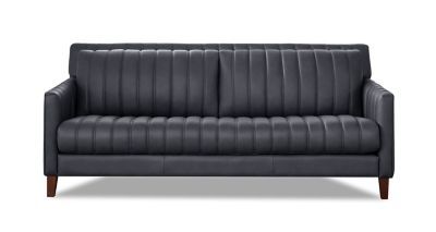 Ennis 84 In. Nubuck Leather Sofa