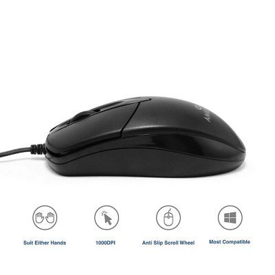 Wired Usb Mouse With 3 Buttons For Pc/laptop