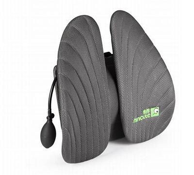 Inflatable Lumbar Pillow Ergonomic Cushion Support For Car And Office