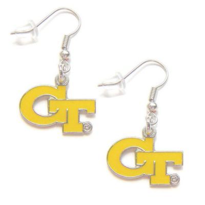 Yellow Jackets "gt" Dangle Logo Earring Charm Set Ncaa