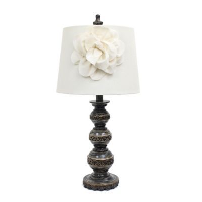 Classic Aged Bronze Stacked Ball Base Table Lamp