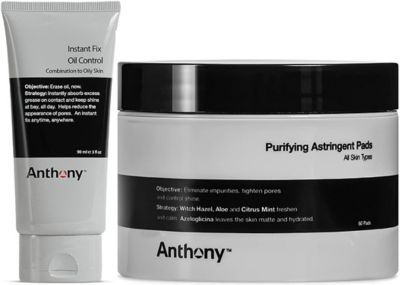 Anthony Purifying Astringent Toner Pads And Anthony Instant Fix Oil Control