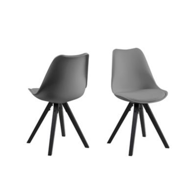 Dima Dining Chair - Grey - 2pk