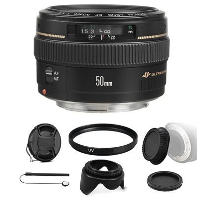 Ef 50mm F/1.4 Usm Lens + 58mm Uv Filter + Best Accessory Kit