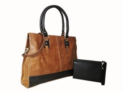 Leather Shoulder Laptop Bag for Women