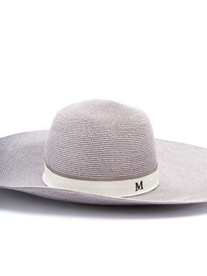 Pre-loved Maison Michel Women's Henrietta Hat Grey Canvas Os
