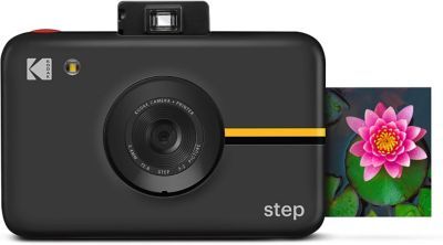 Step Camera Instant Camera With 10mp Image Sensor, Zink Zero Ink Technology, Classic Viewfinder, Selfie Mode, Auto Timer