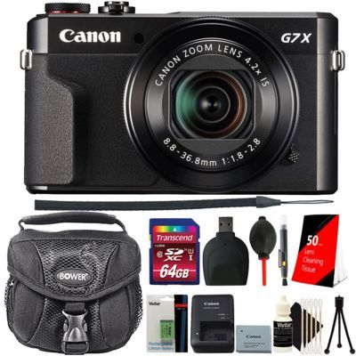 Canon Powershot G7 X Mark Ii Digital Camera Black With Extra Battery + 64gb Card