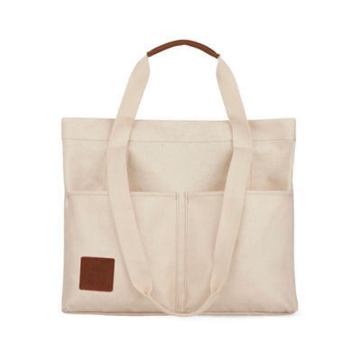 Monarch Tote/shopper In Coated Canvas & Leather Trims