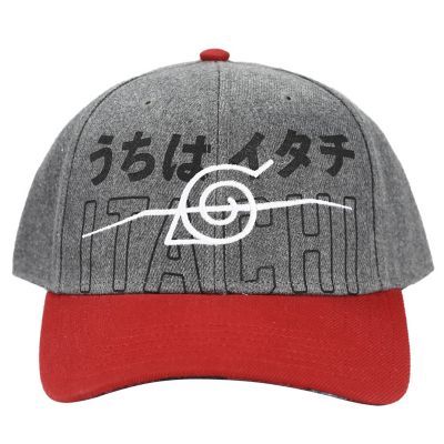 Naruto Anime Konoha Embroidered Symbol Under Bill Print Snapback Hat