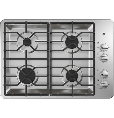 GE JGP3030SLSS 30 Inch 4 Burner Gas Cooktop | Electronic Express