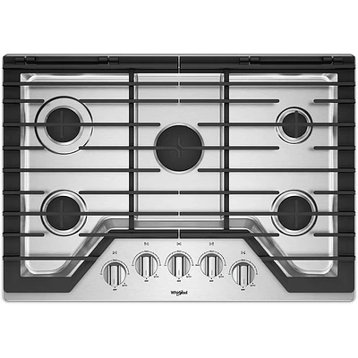 Whirlpool WCG77US0HS 30 inch 5 Burner Gas Cooktop | Electronic Express
