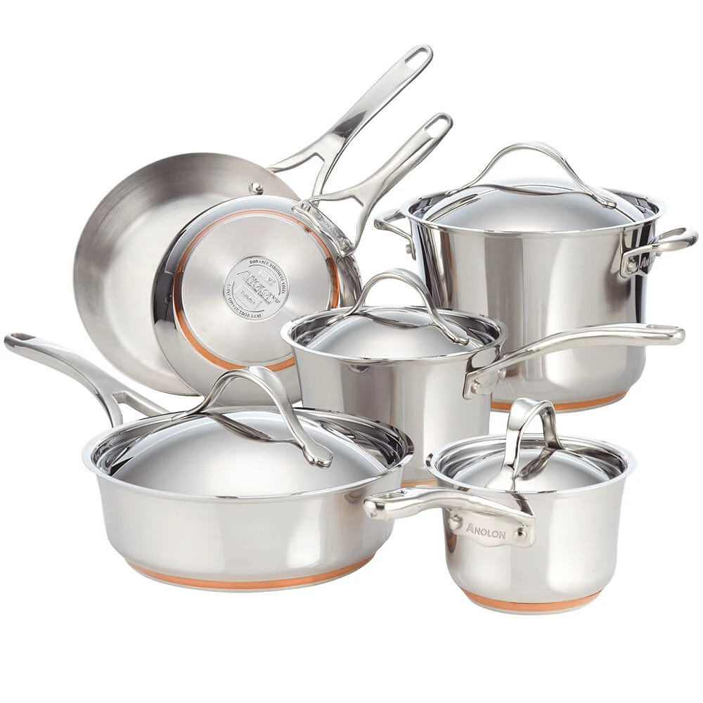 Anolon 75818 Nouvelle 10-Piece Cookware Set | Electronic Express