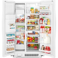 Whirlpool WRS325SDHW 25 Cu.Ft. Side by Side Refrigerator | Electronic Express